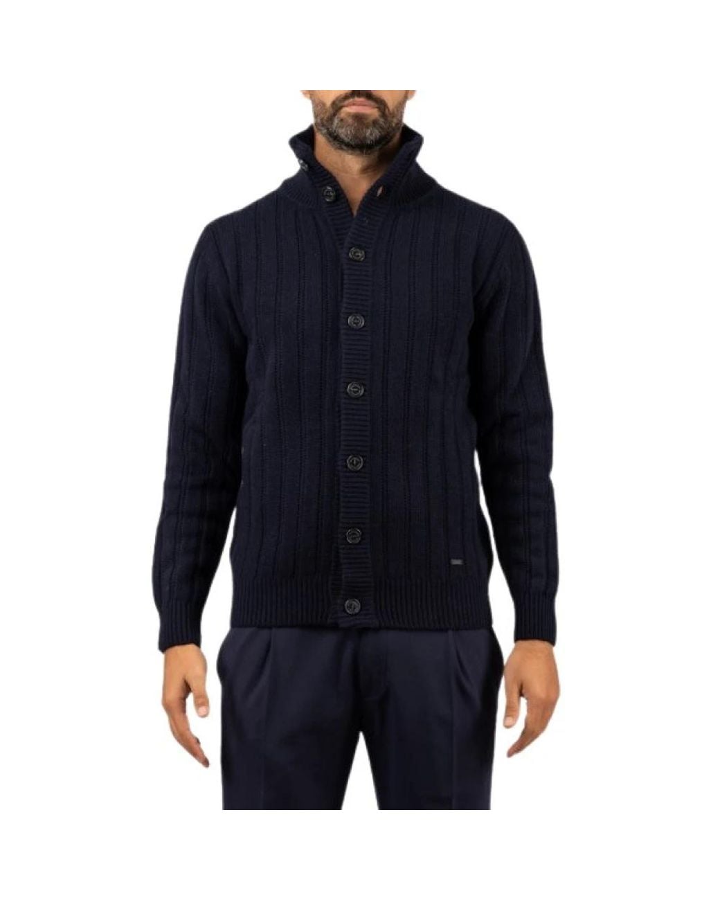 Brooksfield Strickpullover in Blue für Herren
