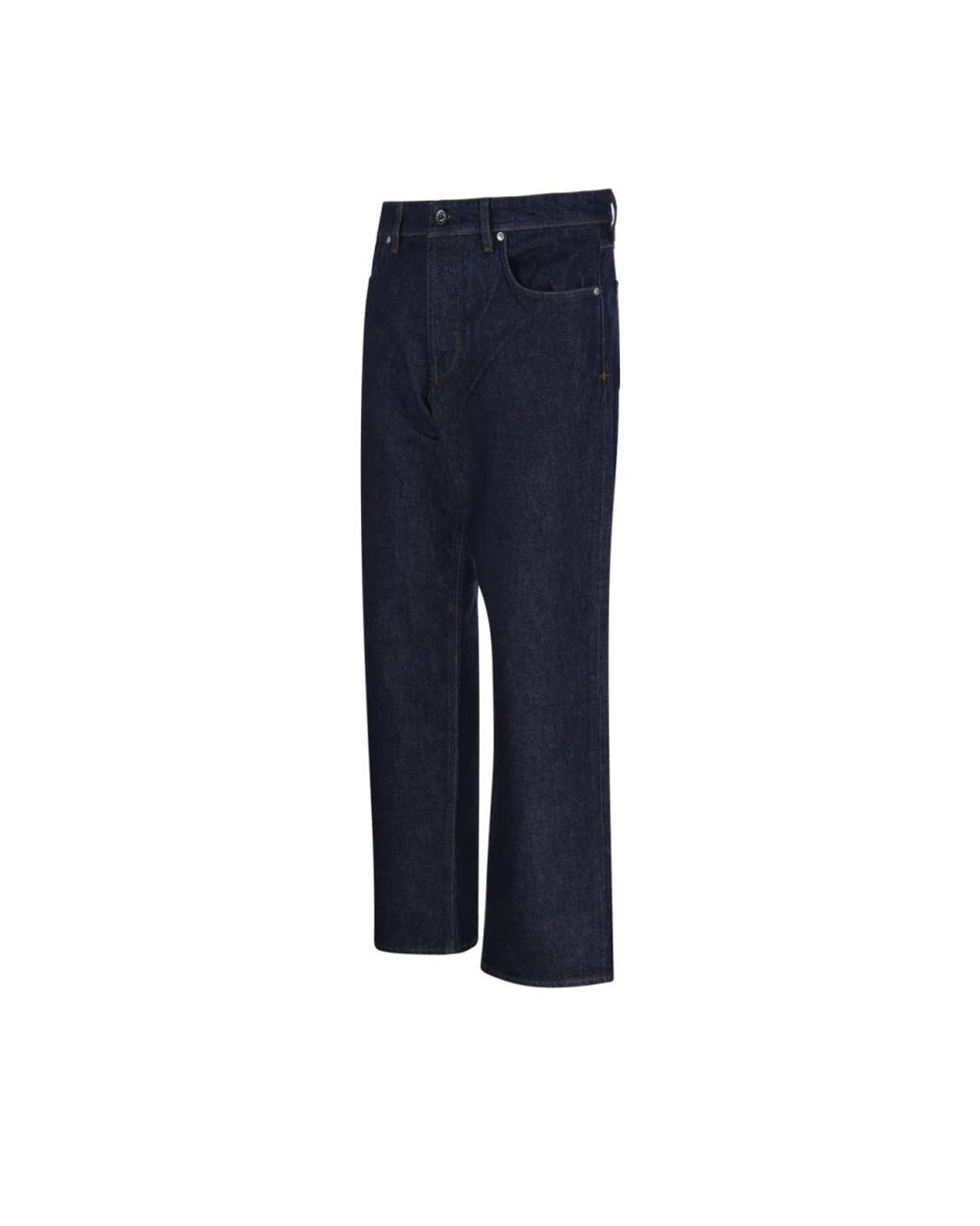 Stone Island Blue Straight Jeans for men