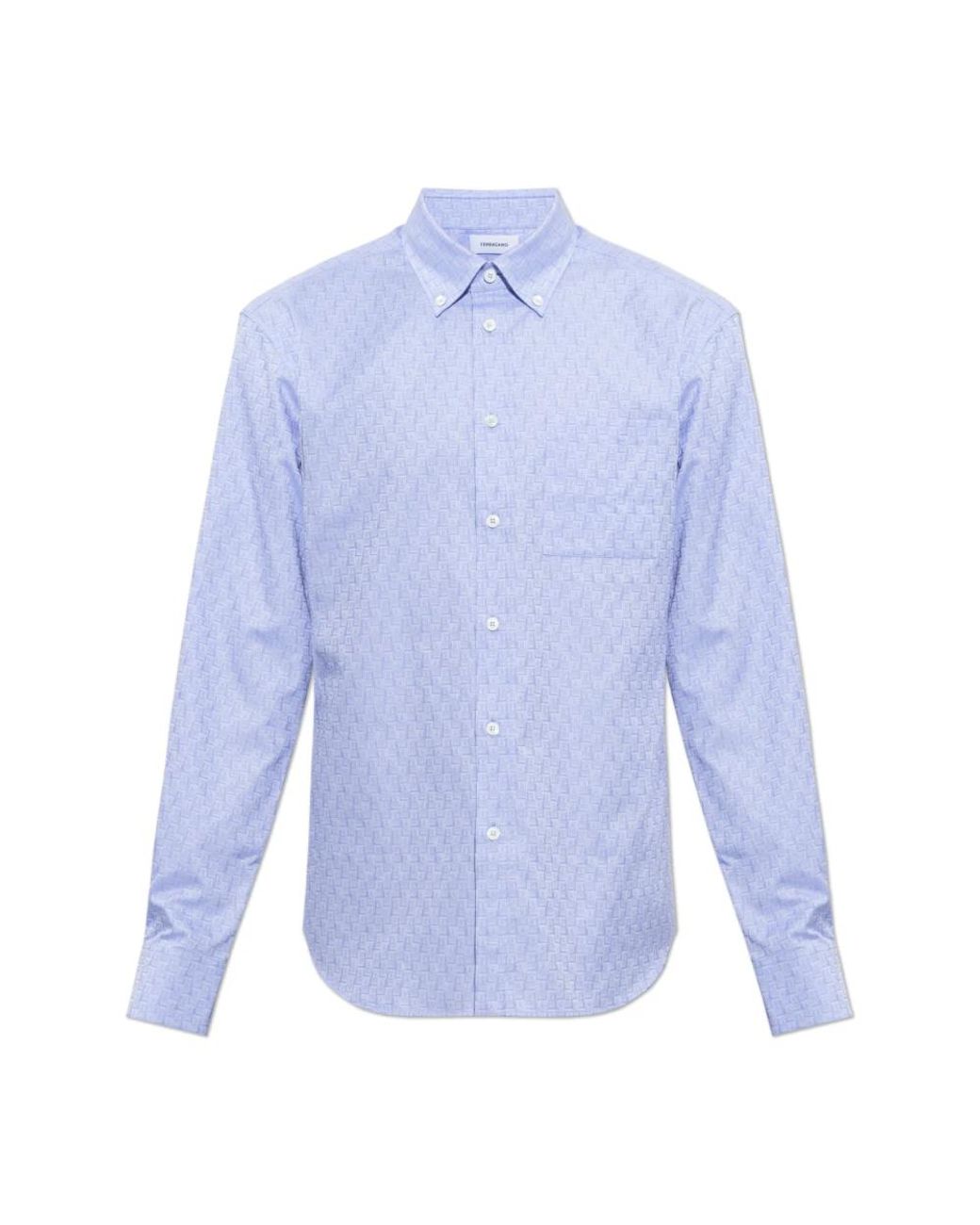 Ferragamo Blue Formal Shirts for men