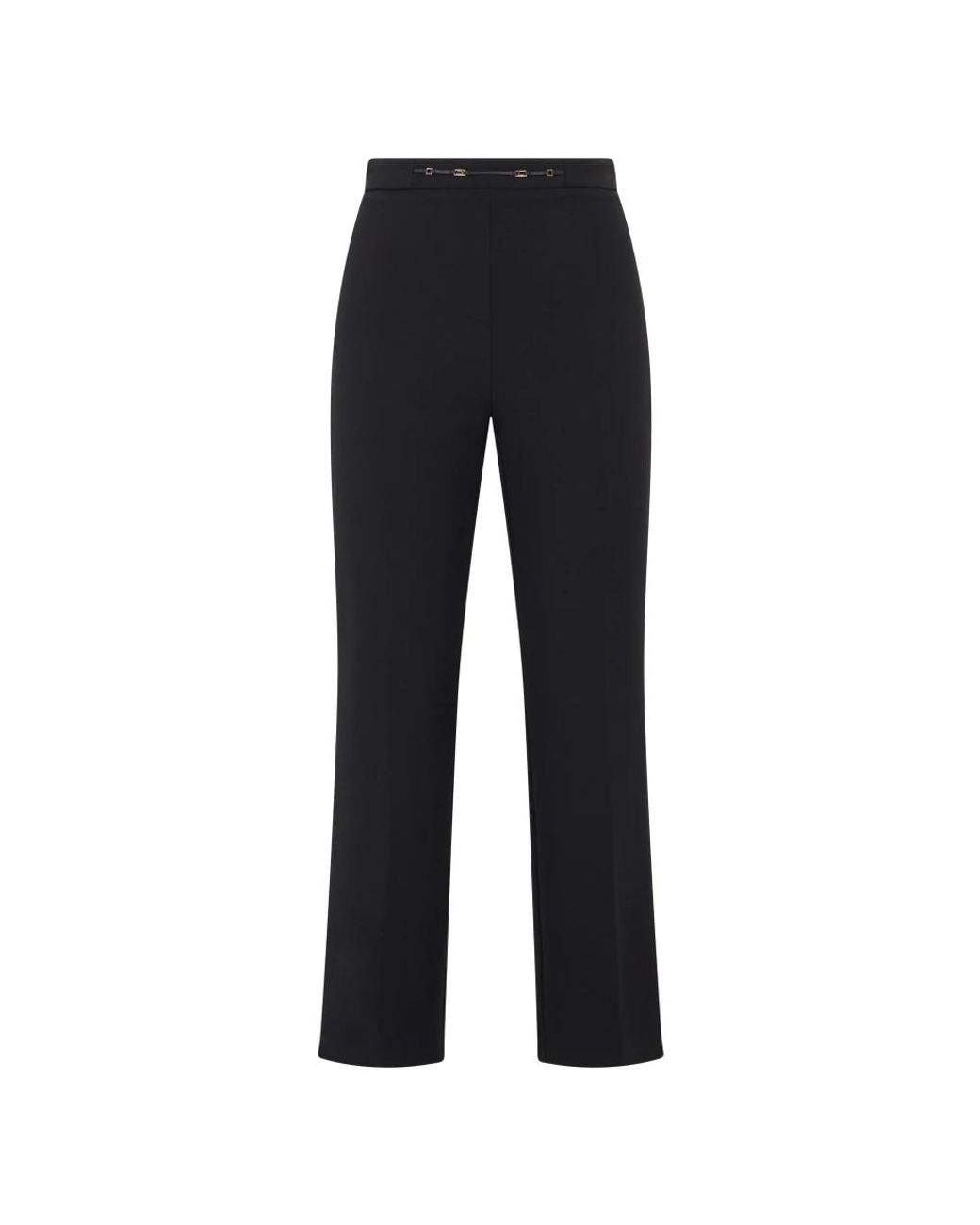 Elisabetta Franchi Blue Straight Trousers