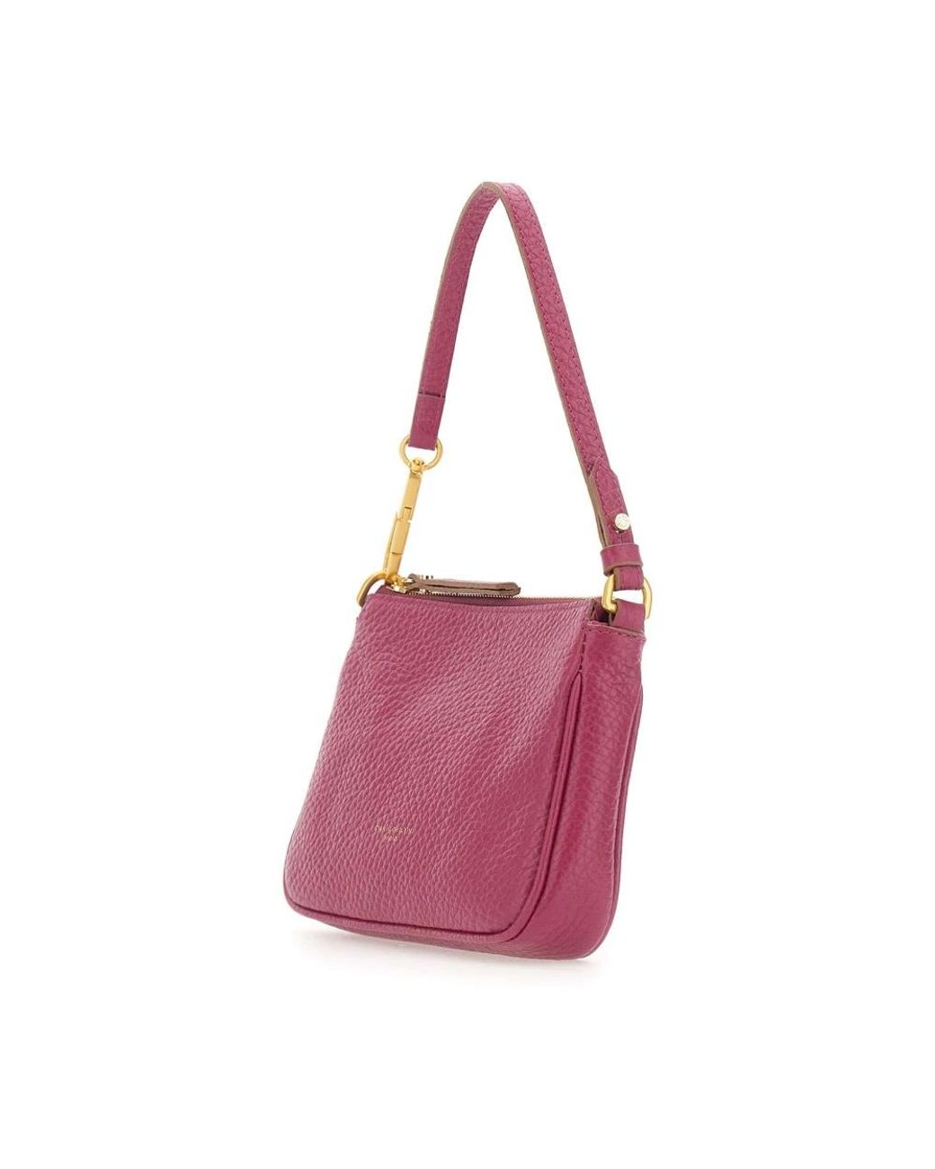 Gianni Chiarini Tassen ,Roze ,Leer Brooke Schoudertas in het Purple