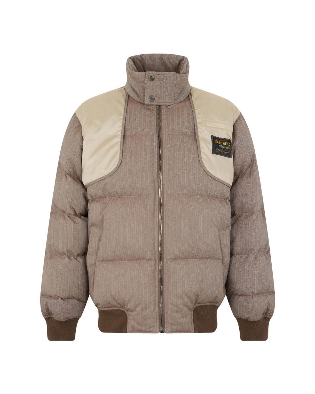 Moschino Gray Winter Jackets for men