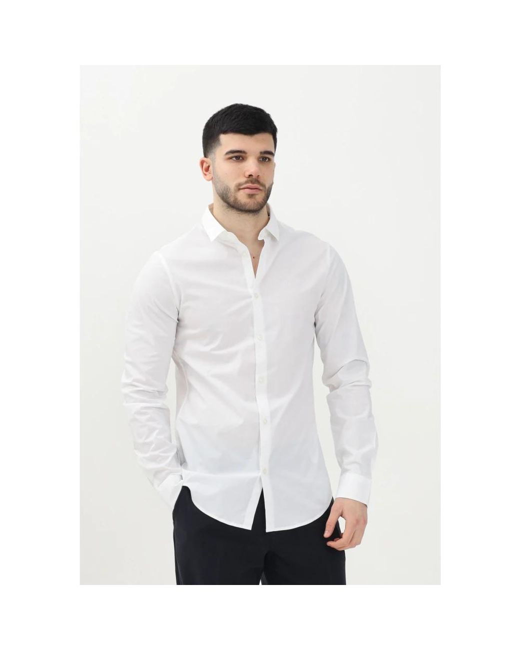 ARMANI EXCHANGE White Formal Shirts for men