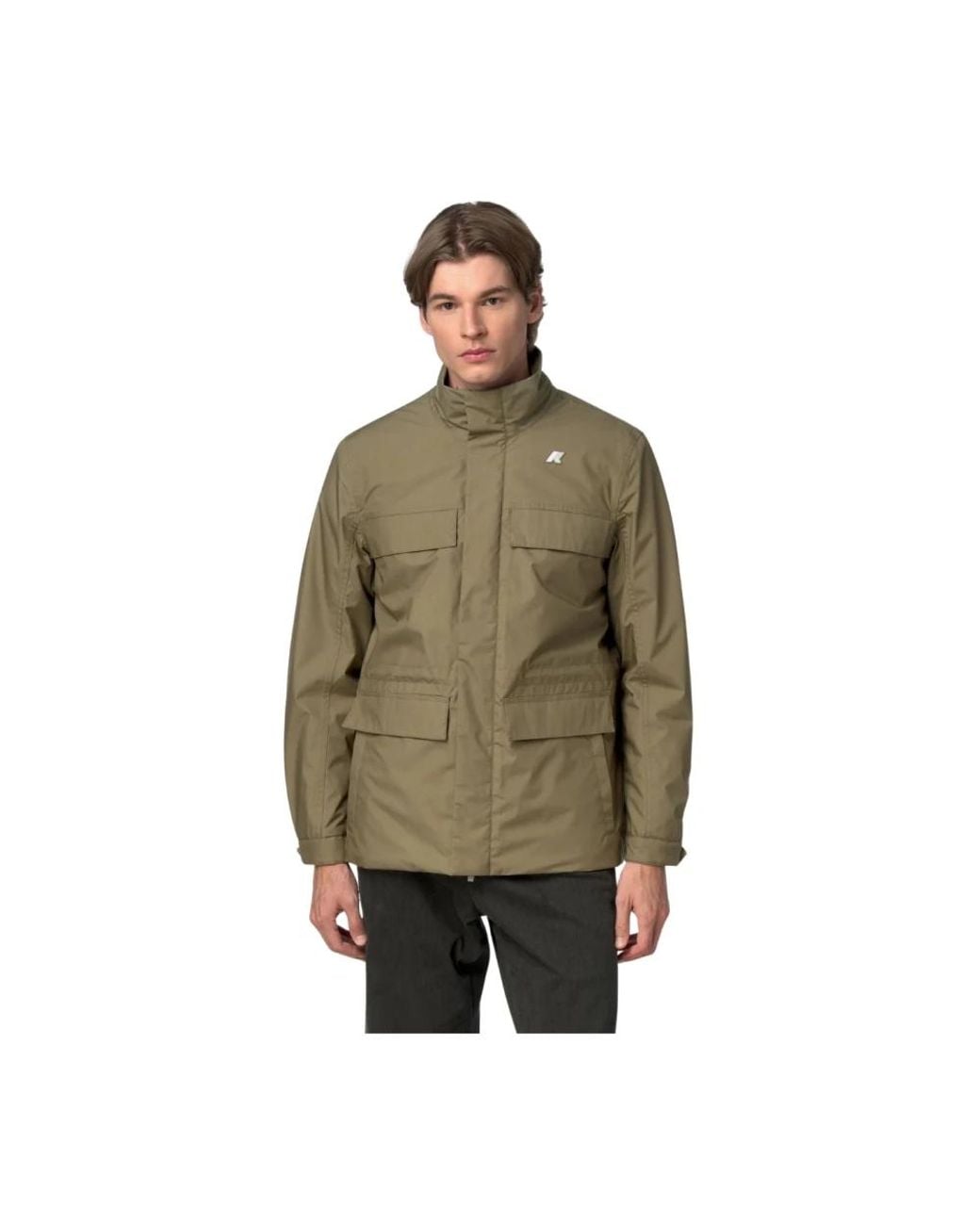Light Jackets K-Way de hombre de color Green