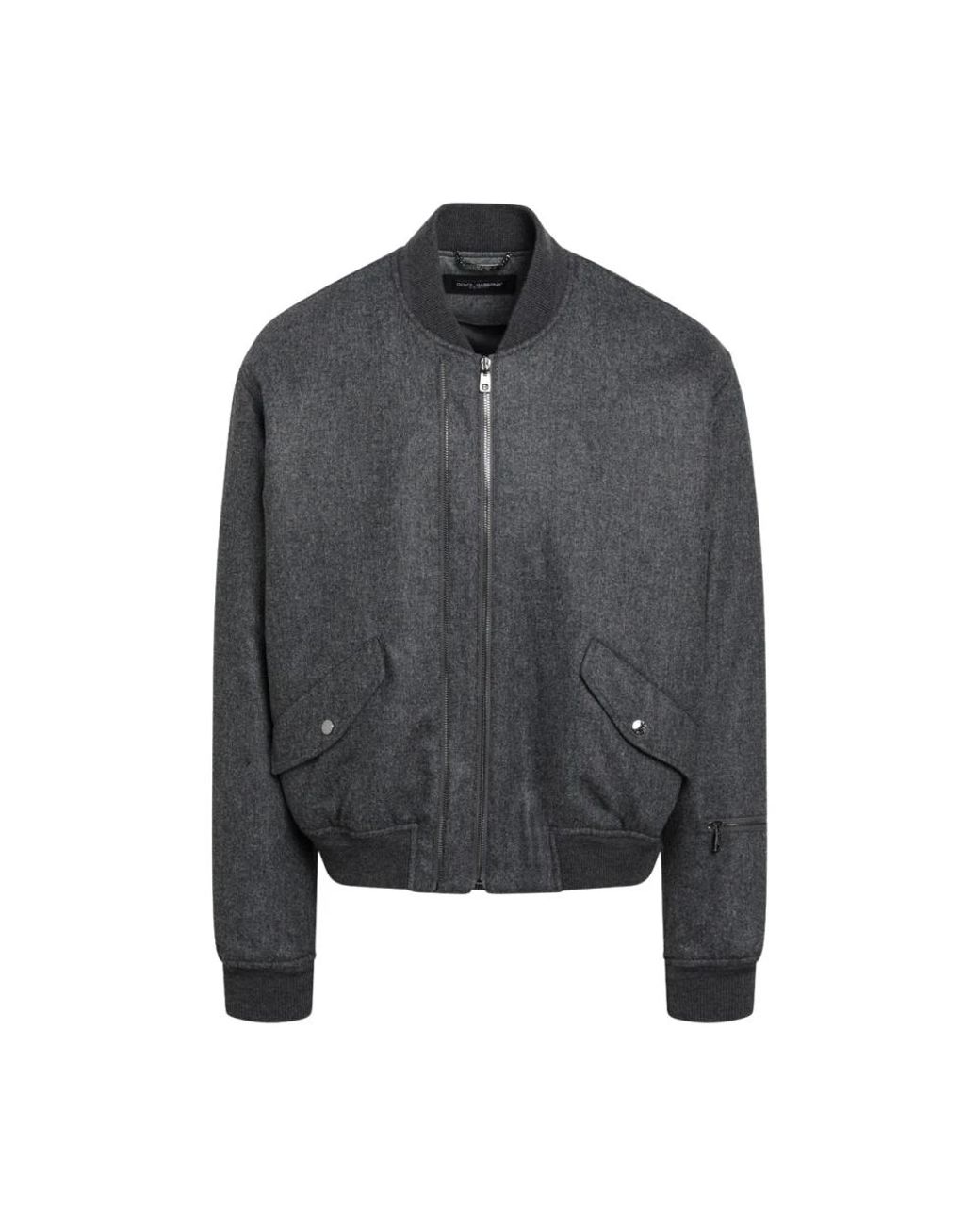 Dolce & Gabbana Gray Bomber Jackets for men