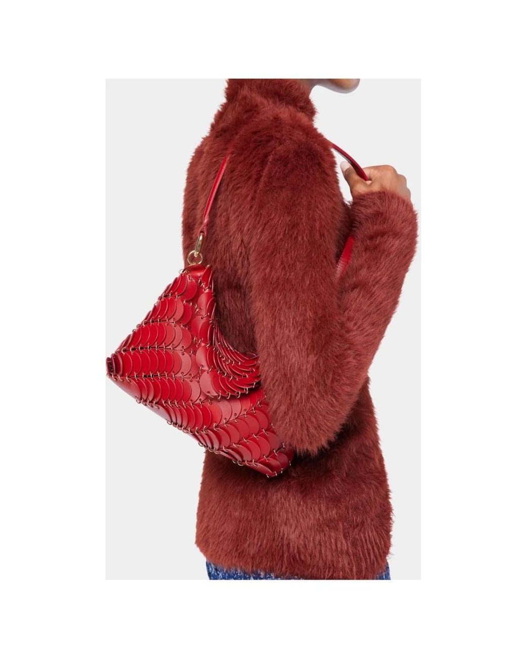 Rabanne Red Shoulder Bags