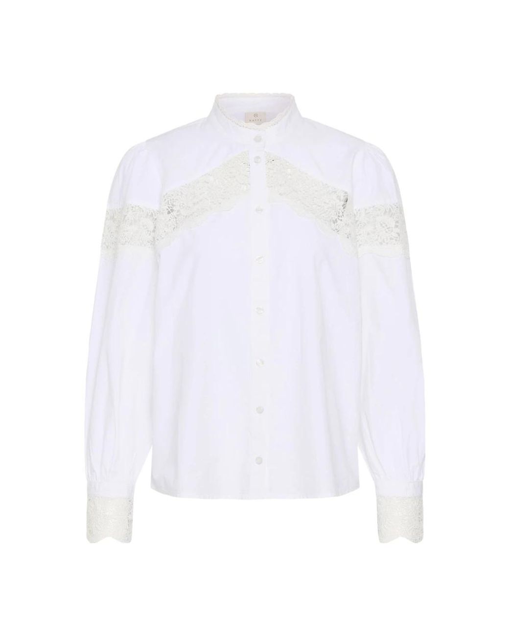 Shirts Kaffe de color White