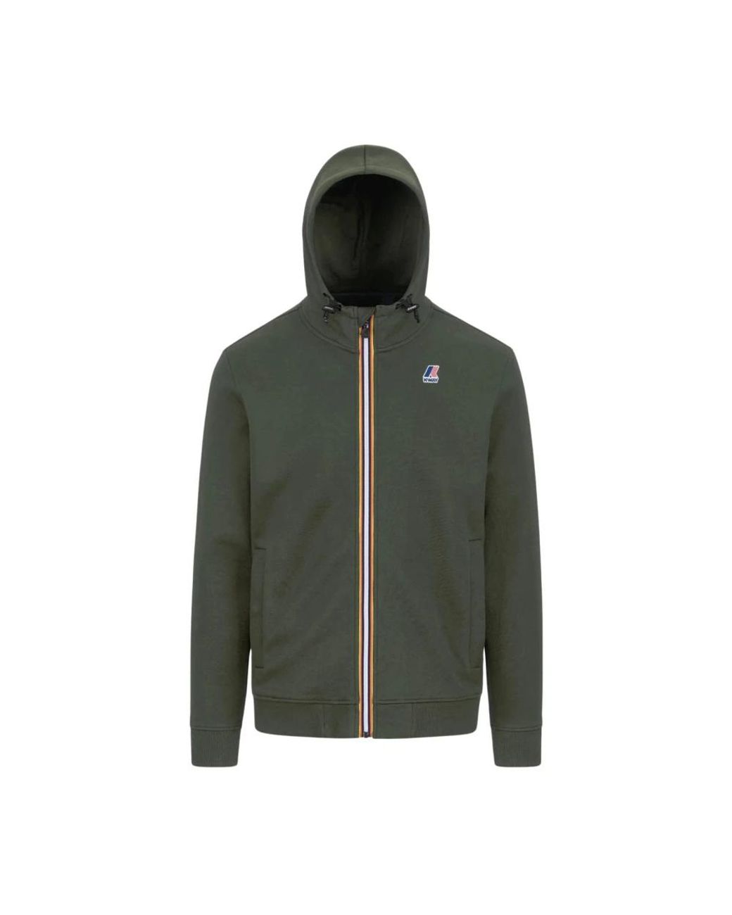 K-Way Hoodies & Sweatvesten ,Groen ,Katoen Le Vrai Arroux Hv Poly Co in het Green voor heren