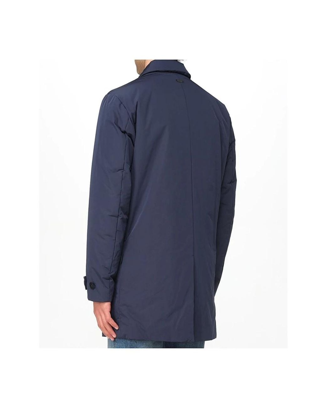 Woolrich Blue Single-Breasted Coats for men