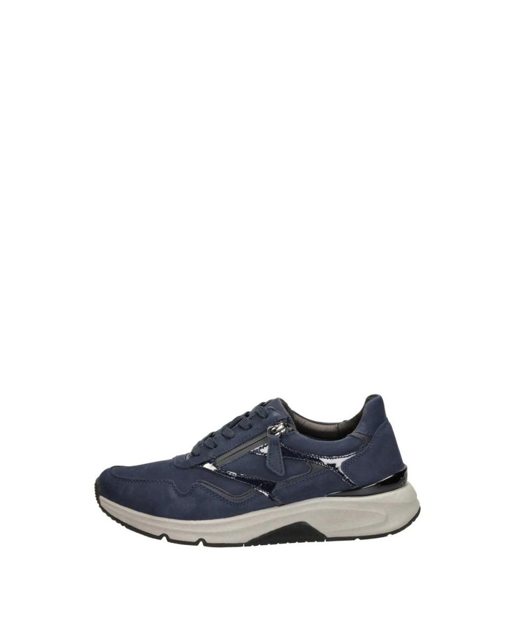 Gabor Blue Rollingsoft Schnürschuhe Low