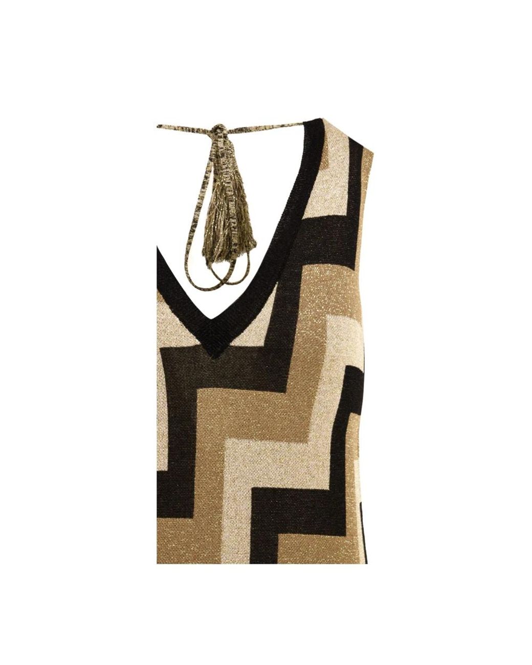 Maxi Dresses Akep en coloris Metallic