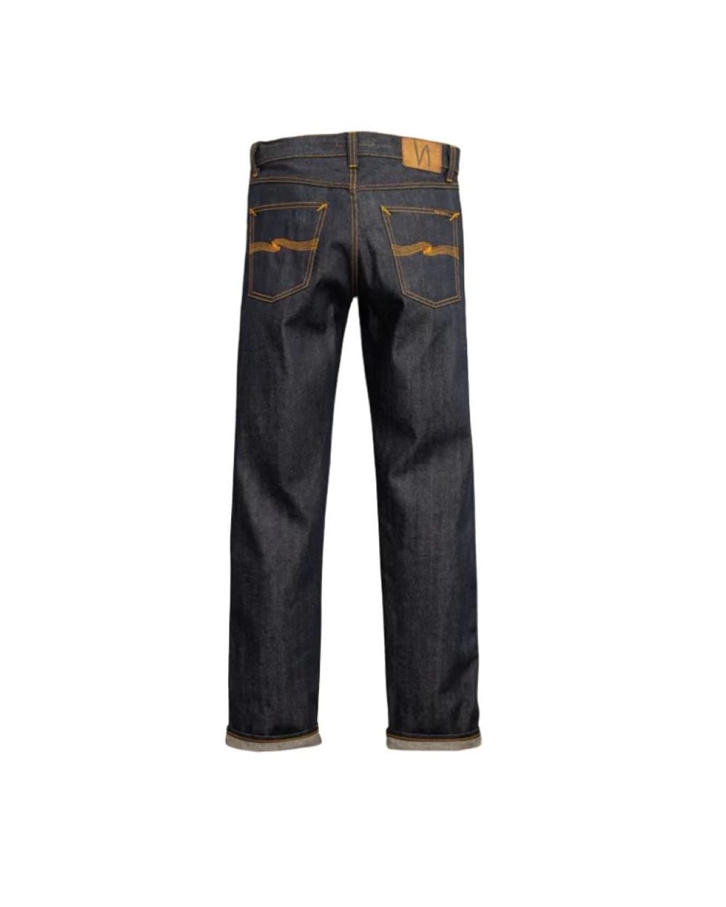 Nudie Jeans Gray Straight Fit Jeans for men
