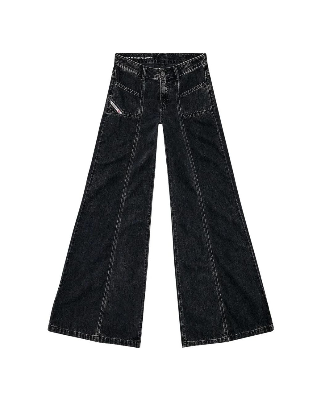 DIESEL Black Wide Jeans