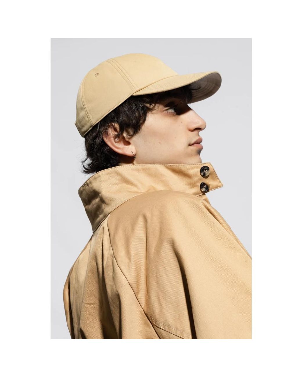 Burberry Baseball cap with logo in Natural für Herren