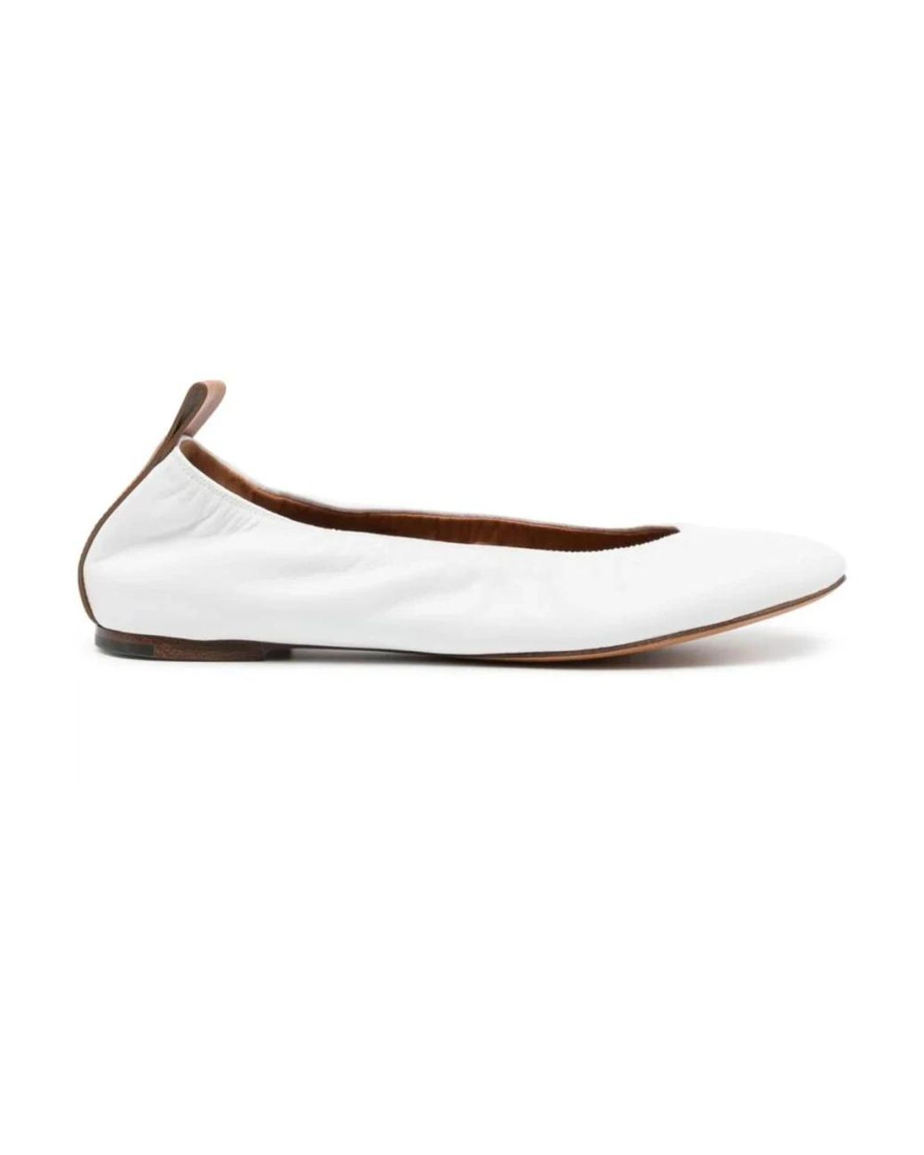 Lanvin White Ballerinas