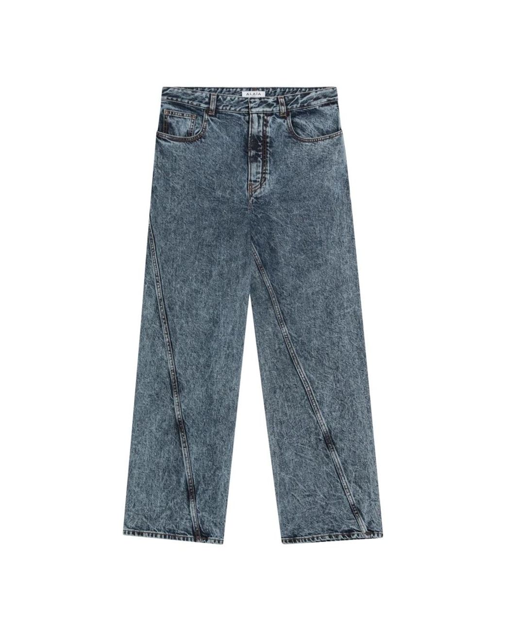 Alaïa Straight Jeans in het Blue