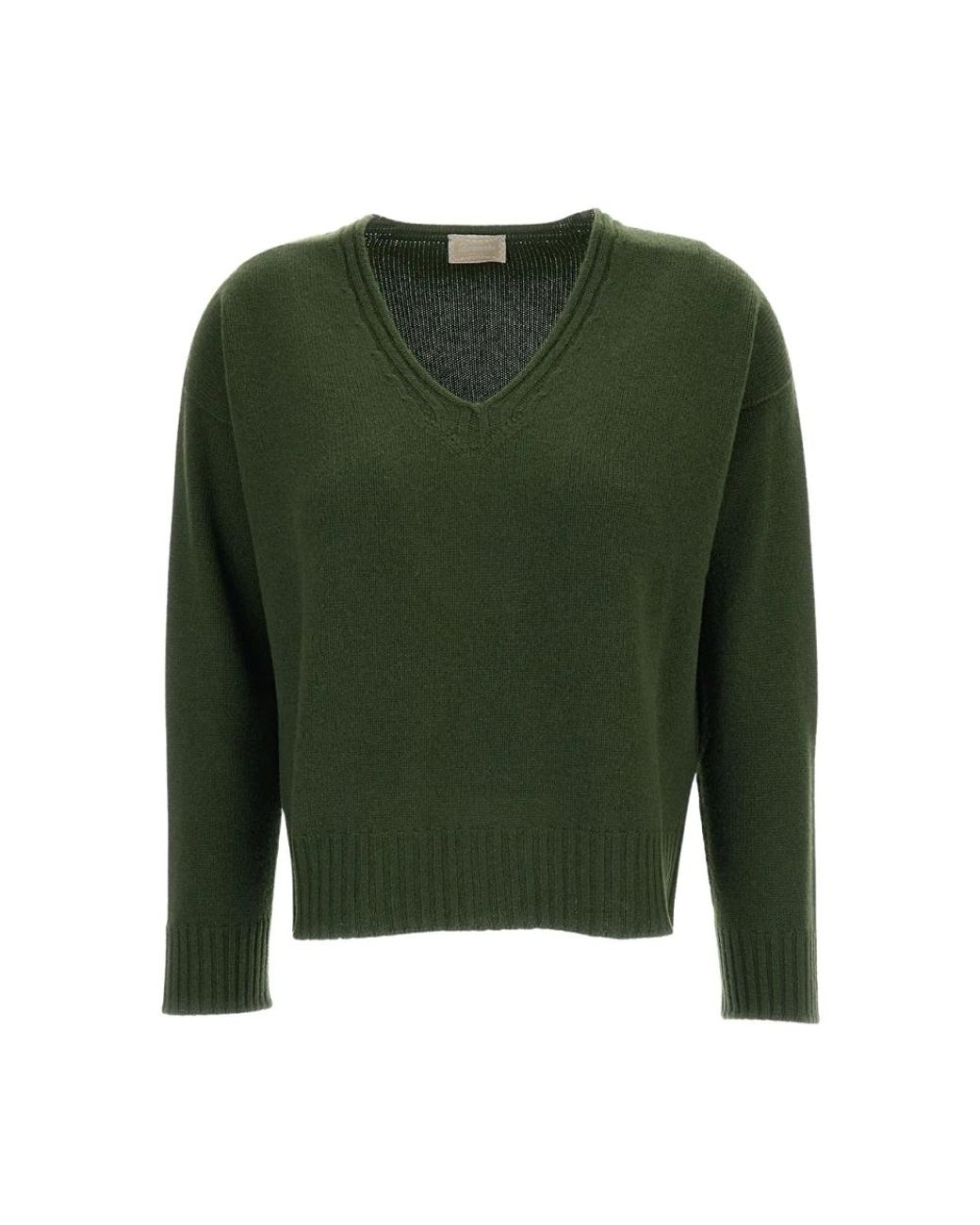 Drumohr Green V-Neck Knitwear