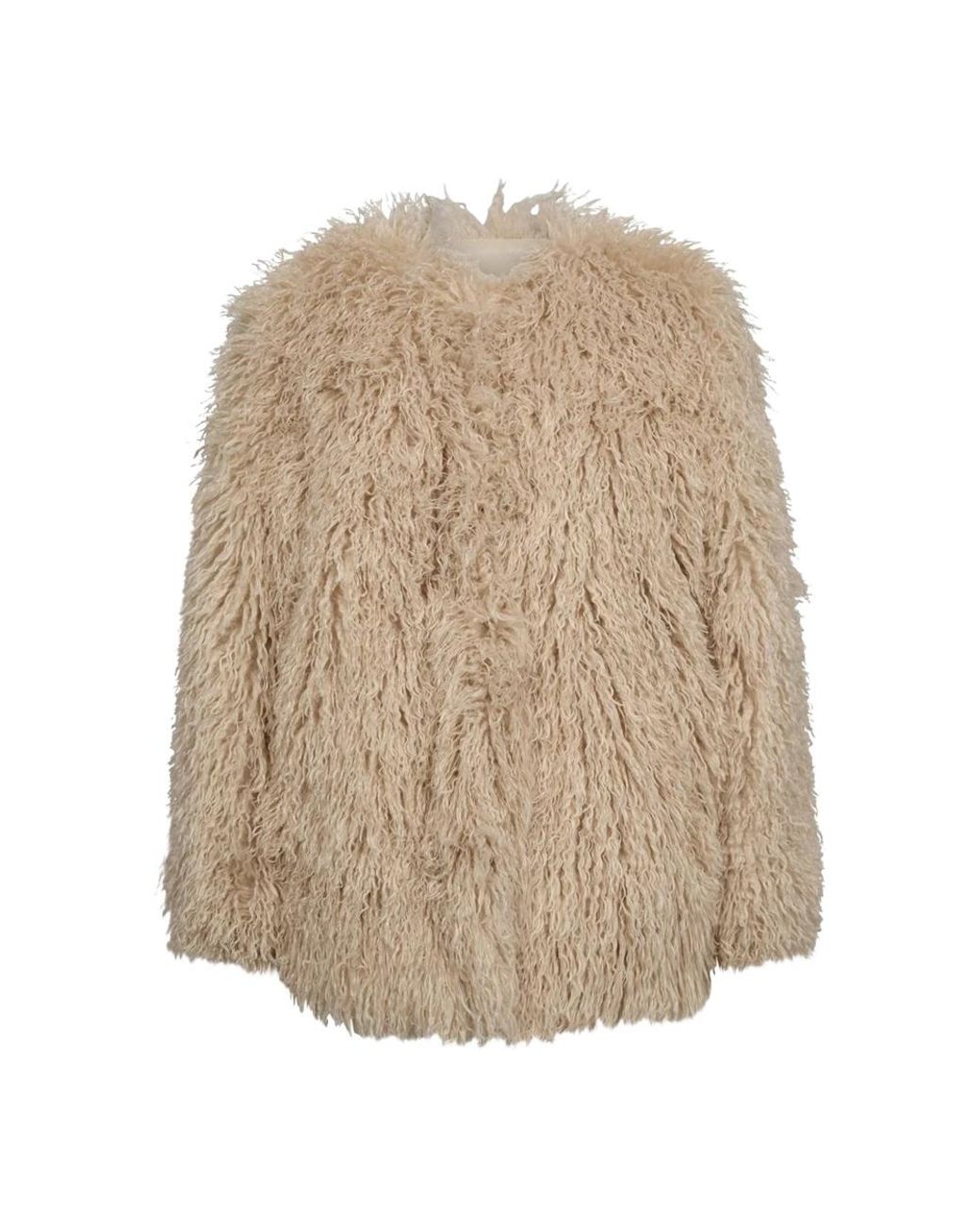 Haute L'Amitié Natural Faux Fur & Shearling Jackets