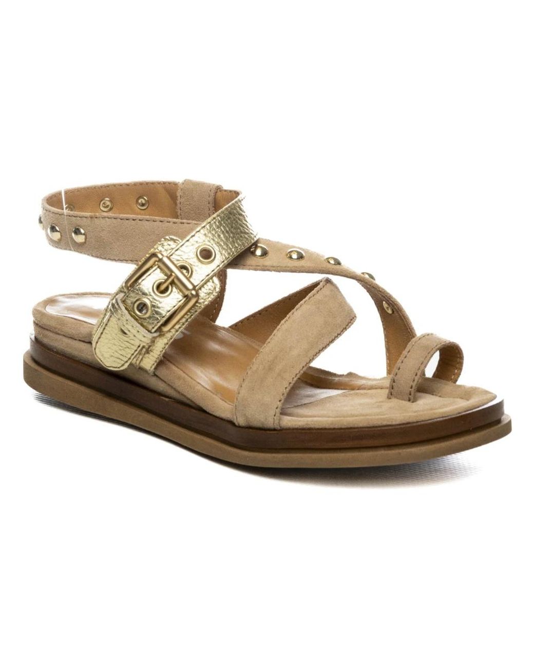 Mjus Brown Flat Sandals