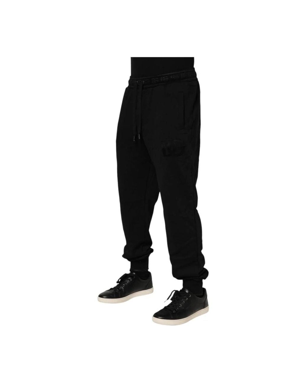 Dolce & Gabbana Black Sweatpants for men