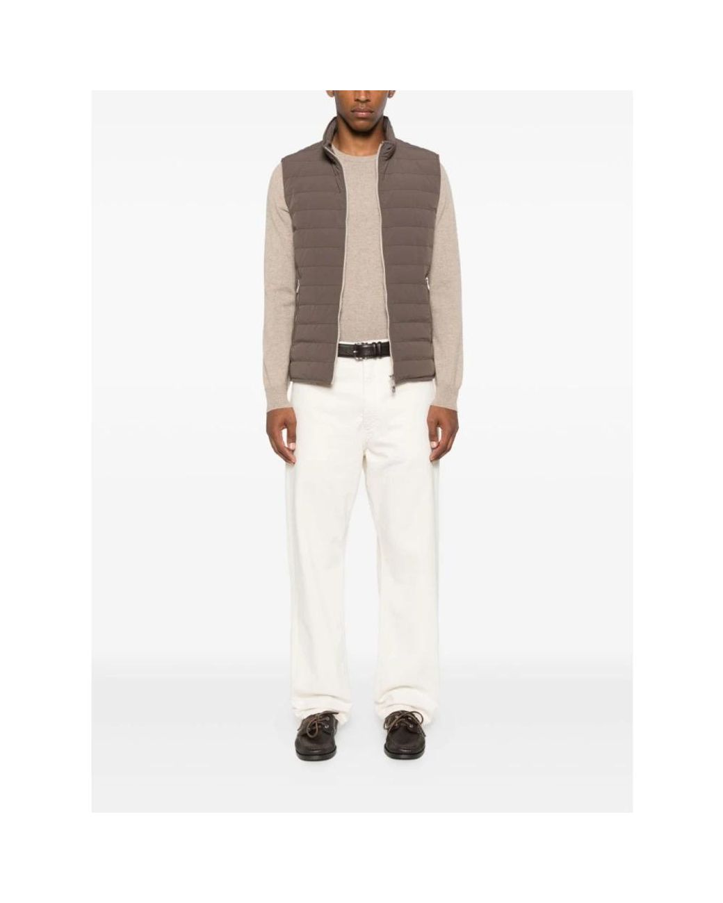 Malo Natural Round-Neck Knitwear for men