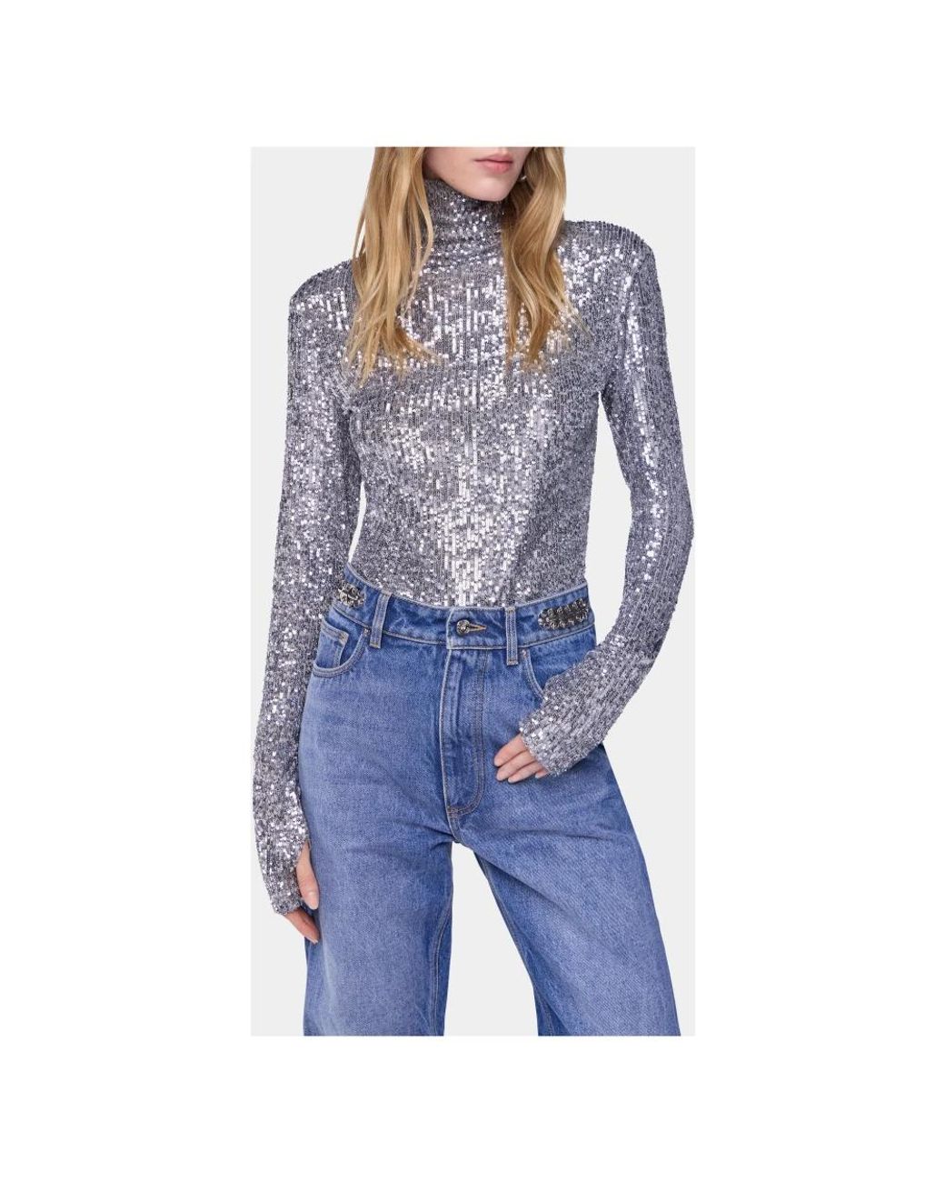 Rabanne Gray Long Sleeve Tops
