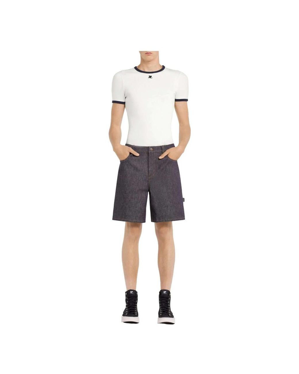Courreges White T-Shirts for men