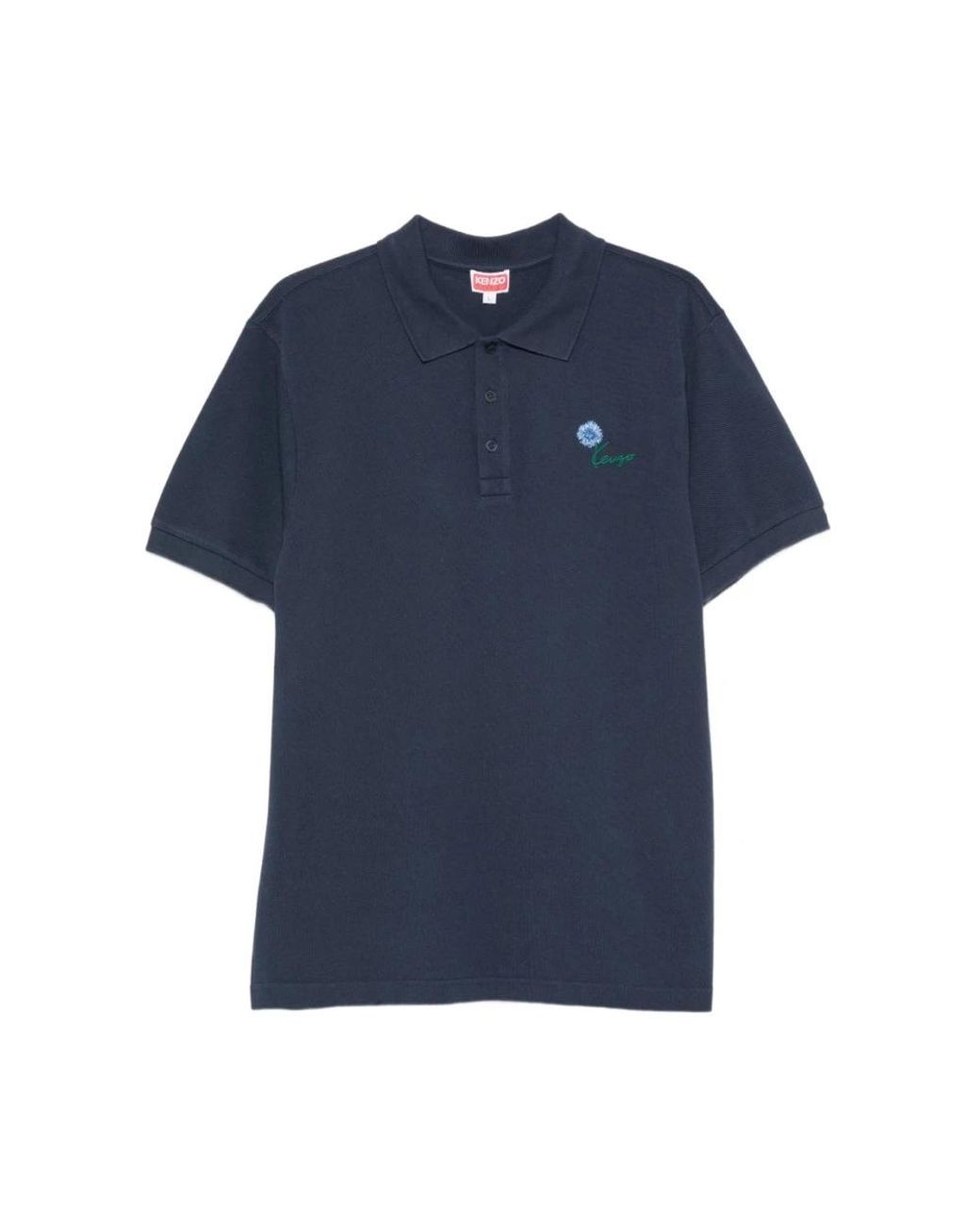 KENZO Blue Polo Shirts for men