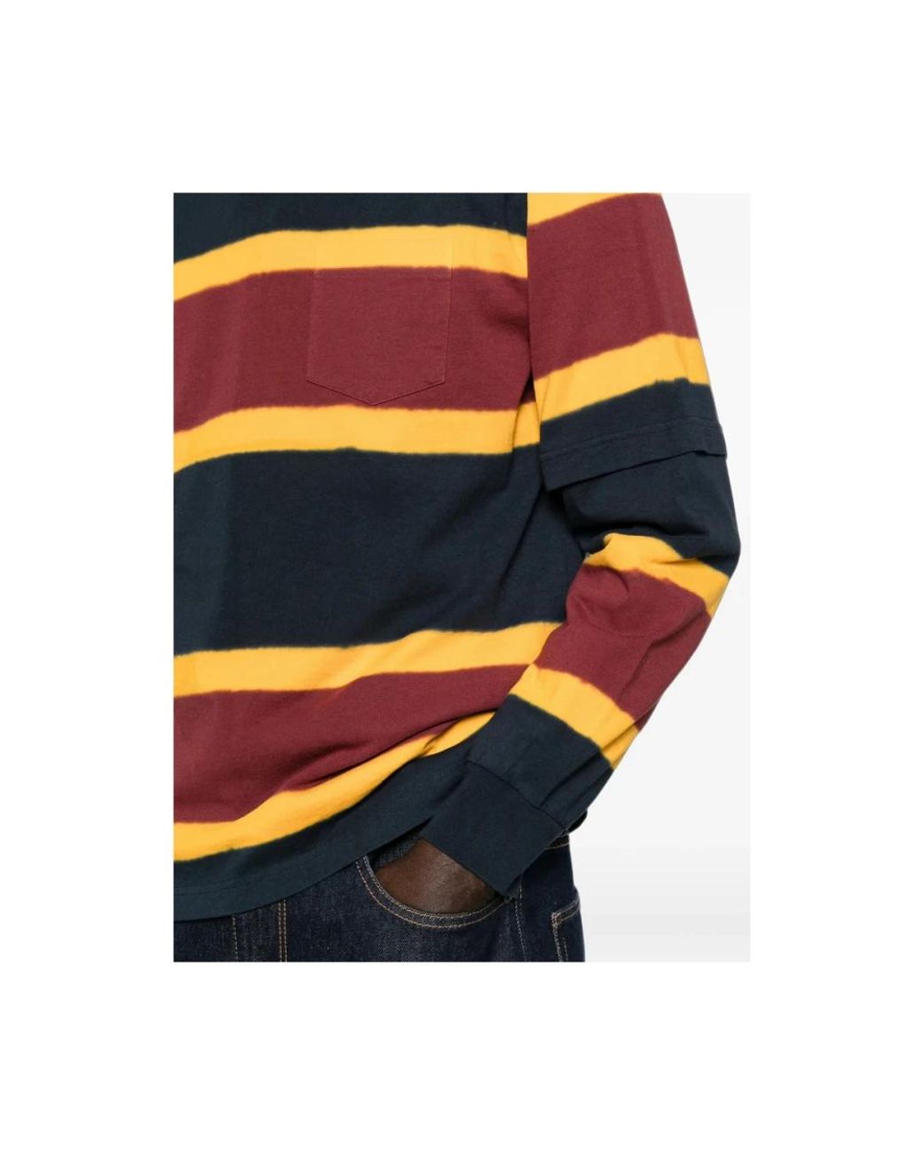 Sacai Blue Round-Neck Knitwear for men