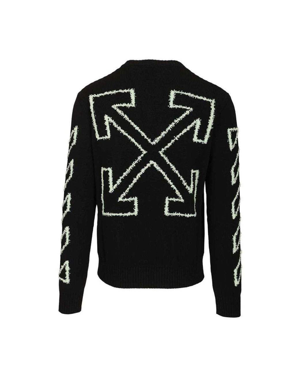 Off-White c/o Virgil Abloh Black Round-Neck Knitwear for men