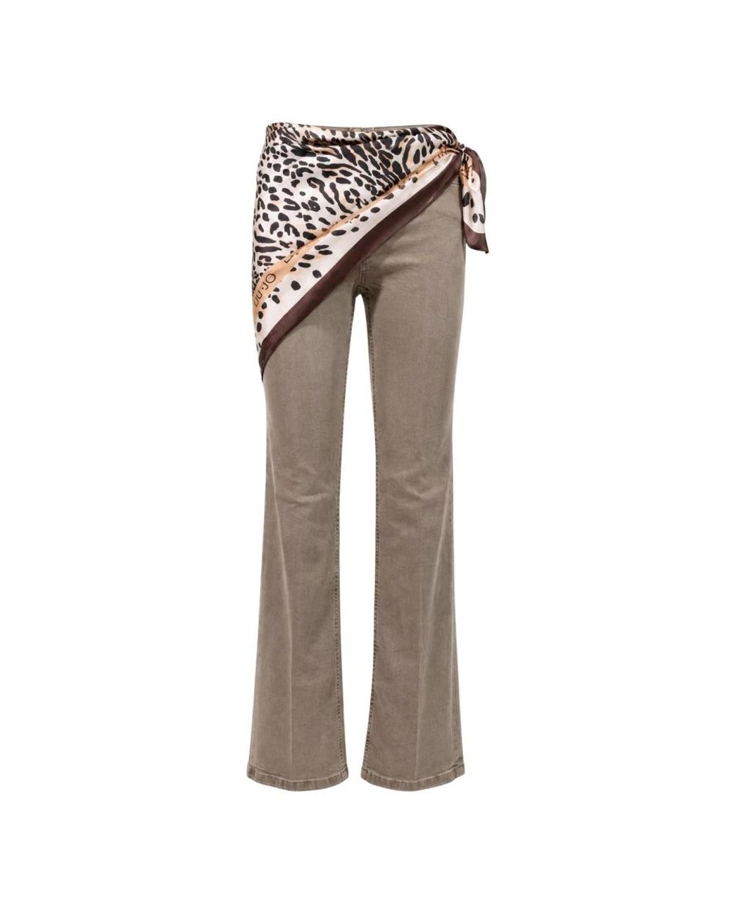 Liu Jo Gray Flare Jeans