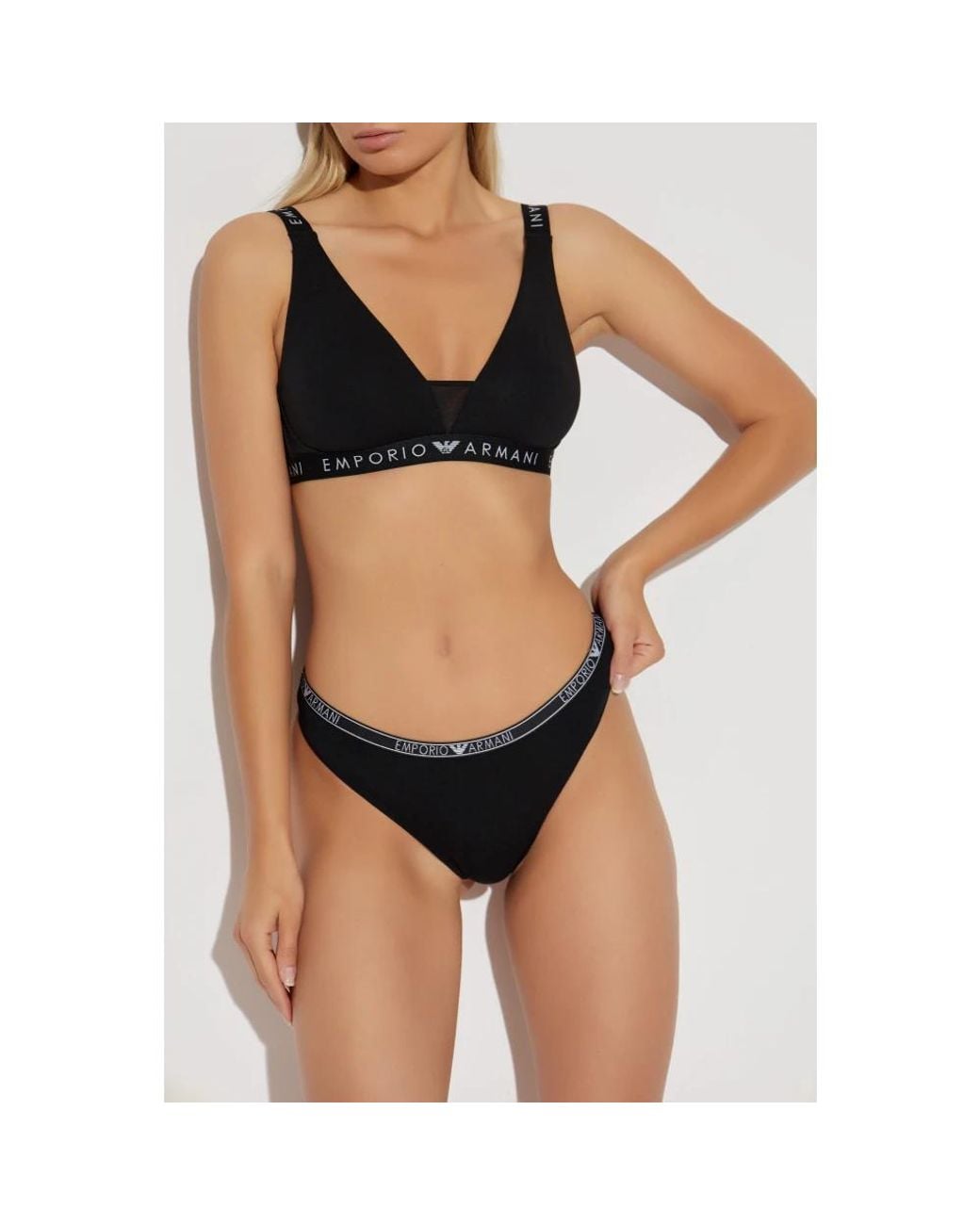 Emporio Armani Black Bottoms