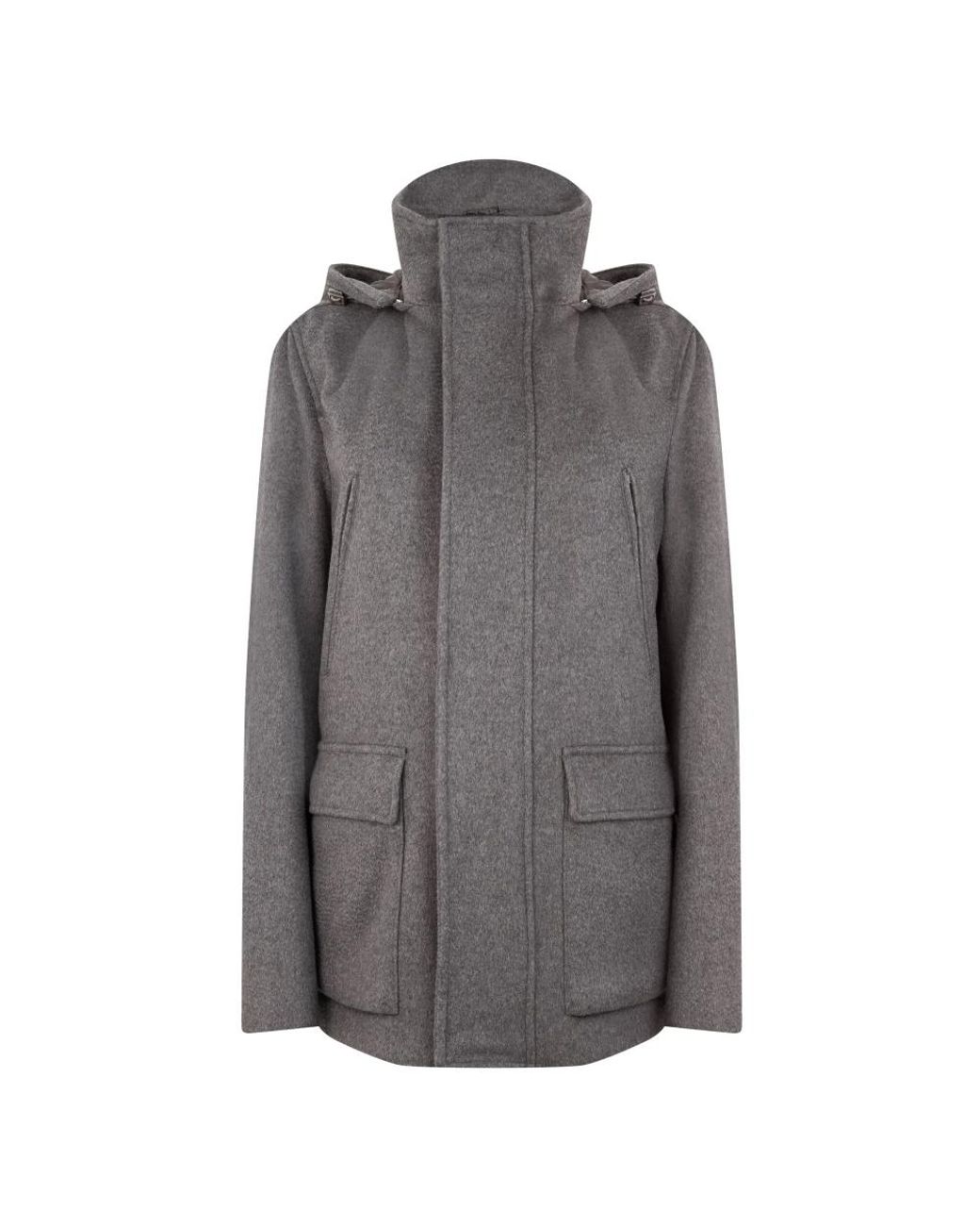 Herno Gray Single-Breasted Coats for men