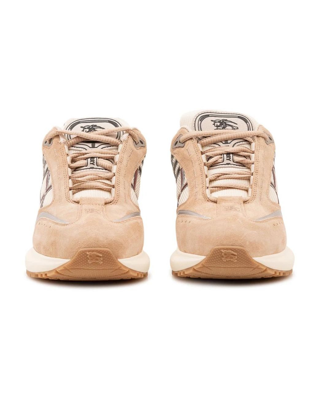 Burberry Pink Checks Runner Sneakers for men