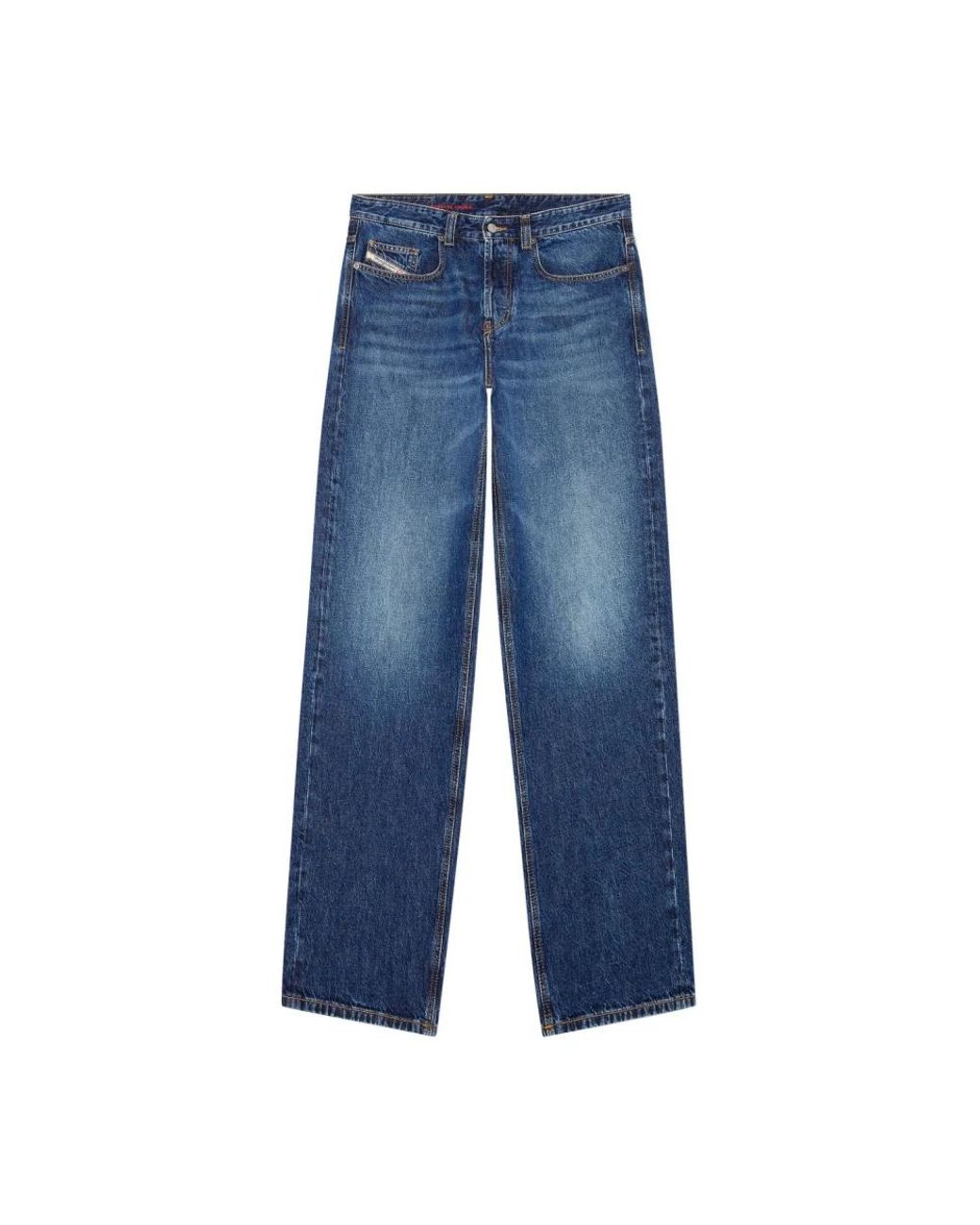 DIESEL Blue Wide Jeans for men