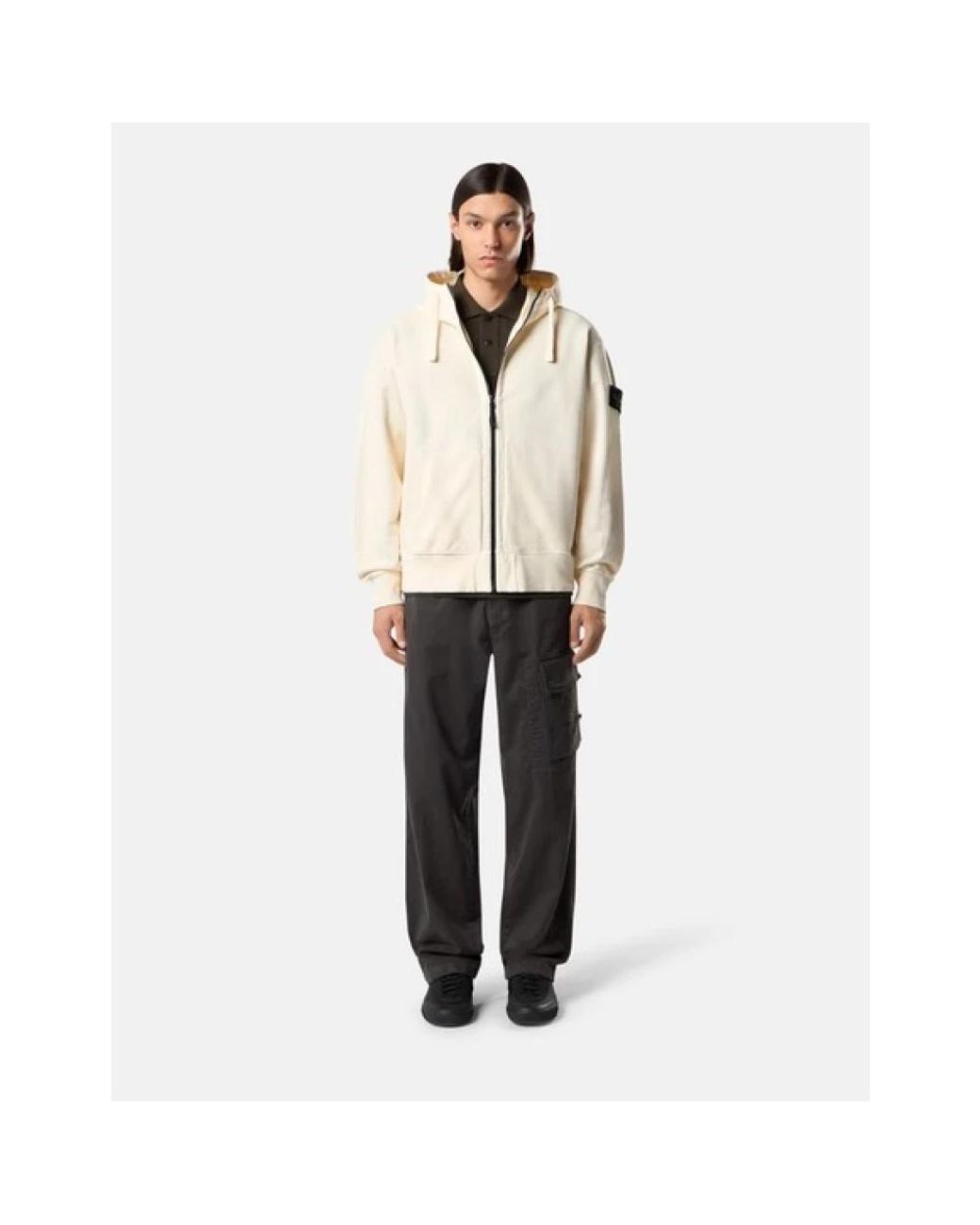 Stone Island Natural Zip-Throughs for men