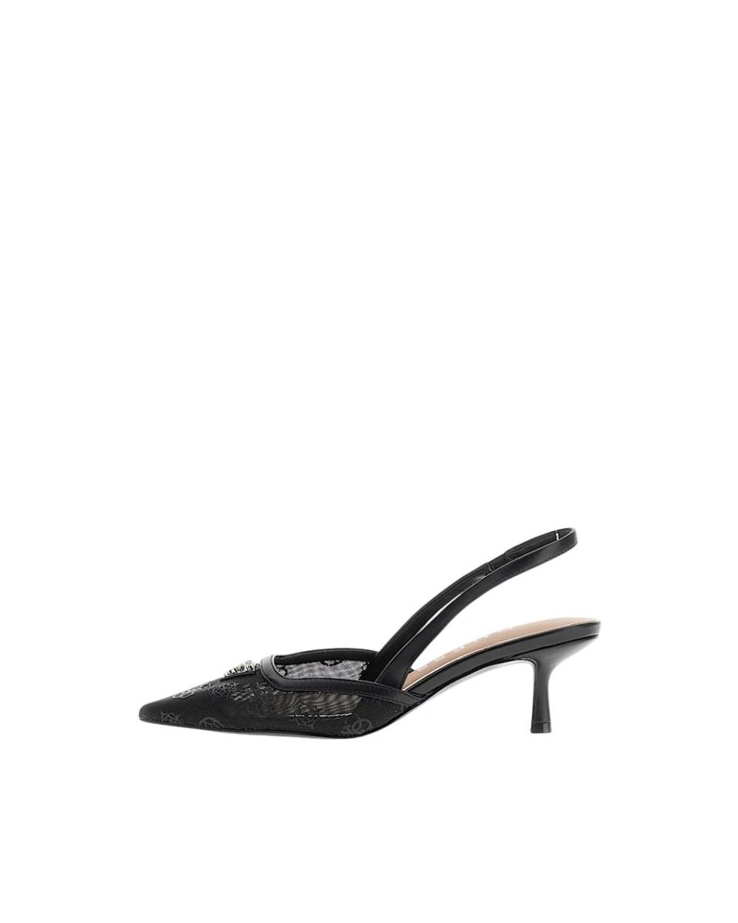 Guess Black Yanno Logo Slingback
