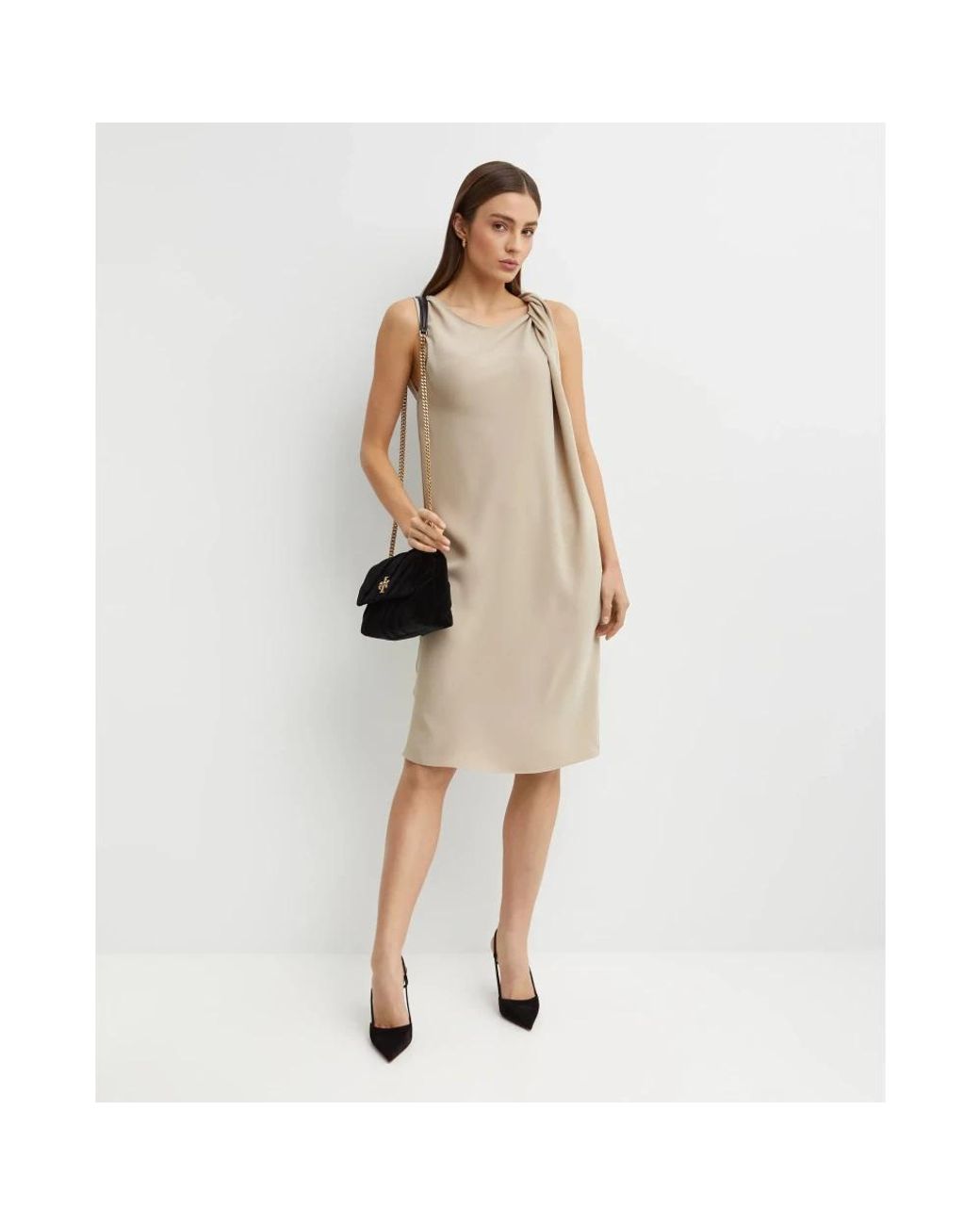 P.A.R.O.S.H. Natural Short Dresses
