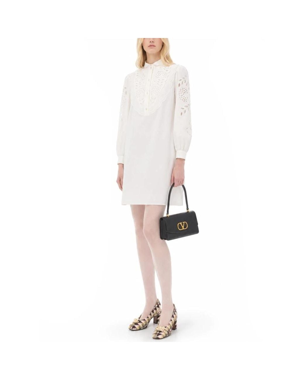 Valentino White Shirt Dresses