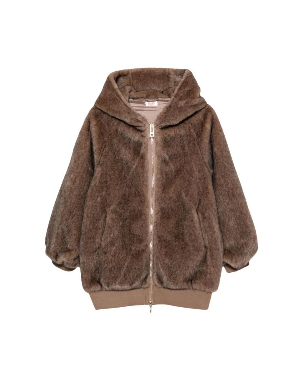 Liu Jo Brown Faux Fur & Shearling Jackets