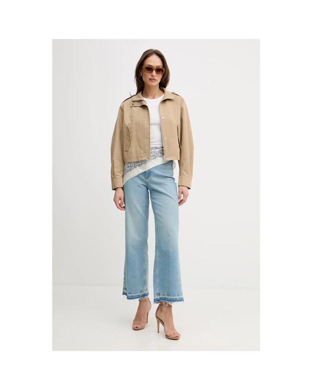 Ouí Blue Kurze Safari-Jacke