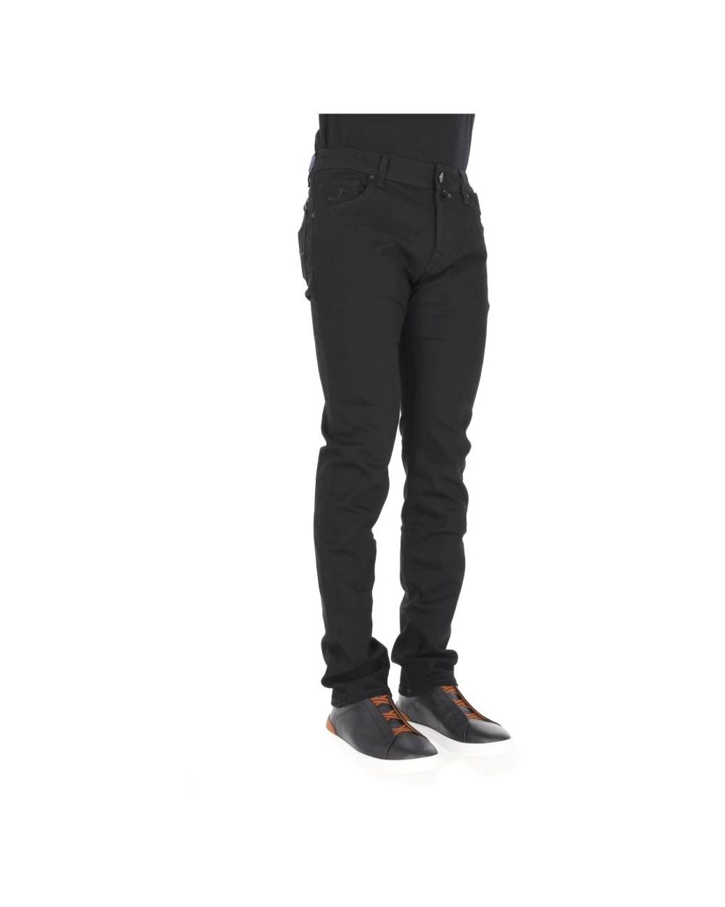 Jacob Cohen Black Slim-Fit Jeans for men