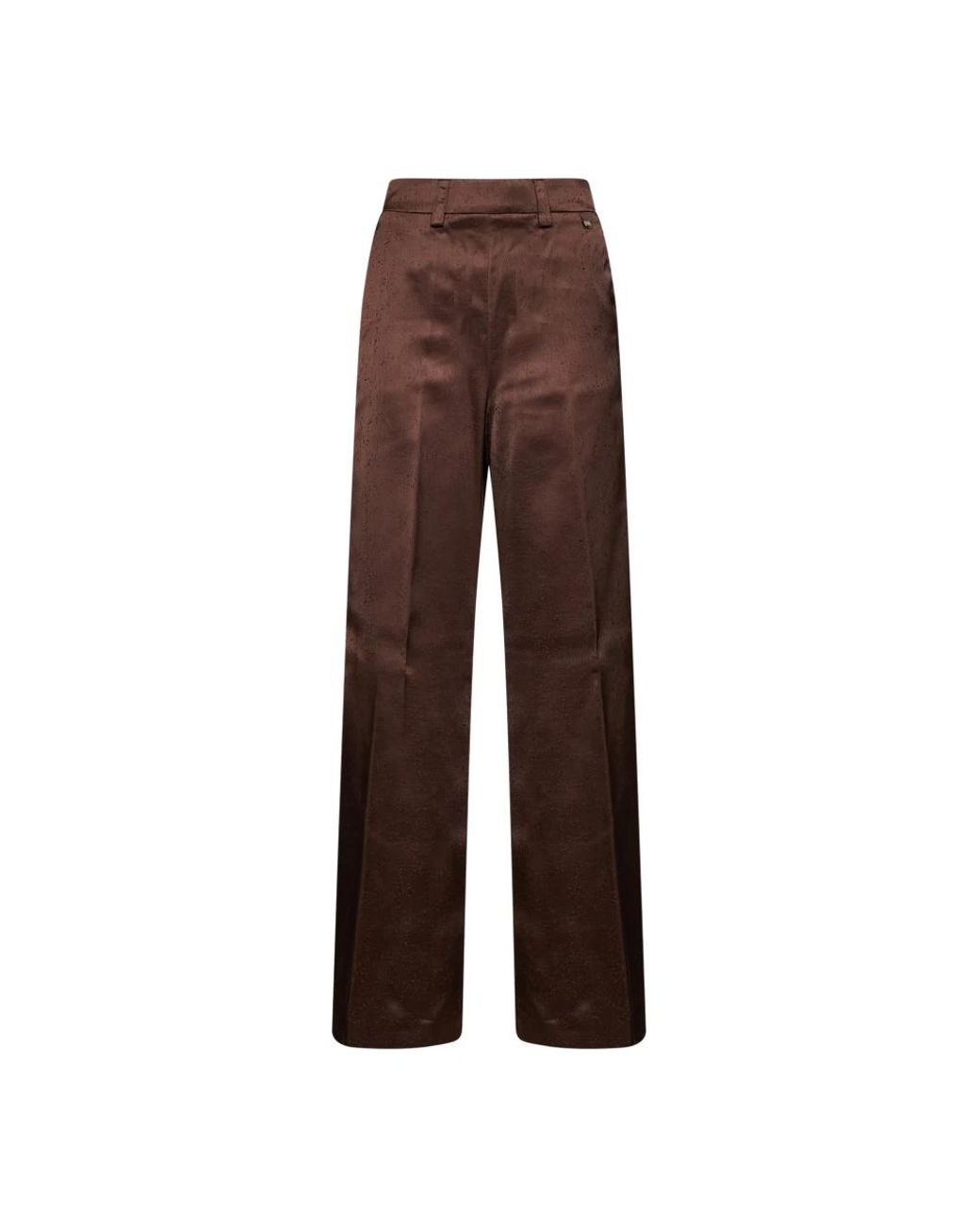 Herno Brown Wide Trousers
