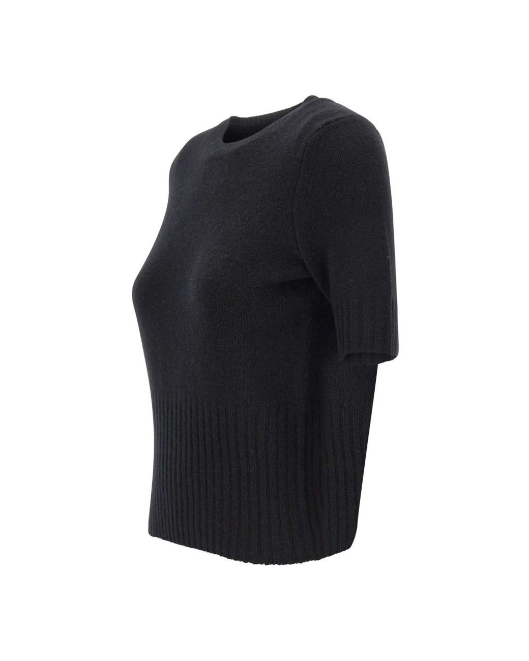 Vince Black Round-Neck Knitwear