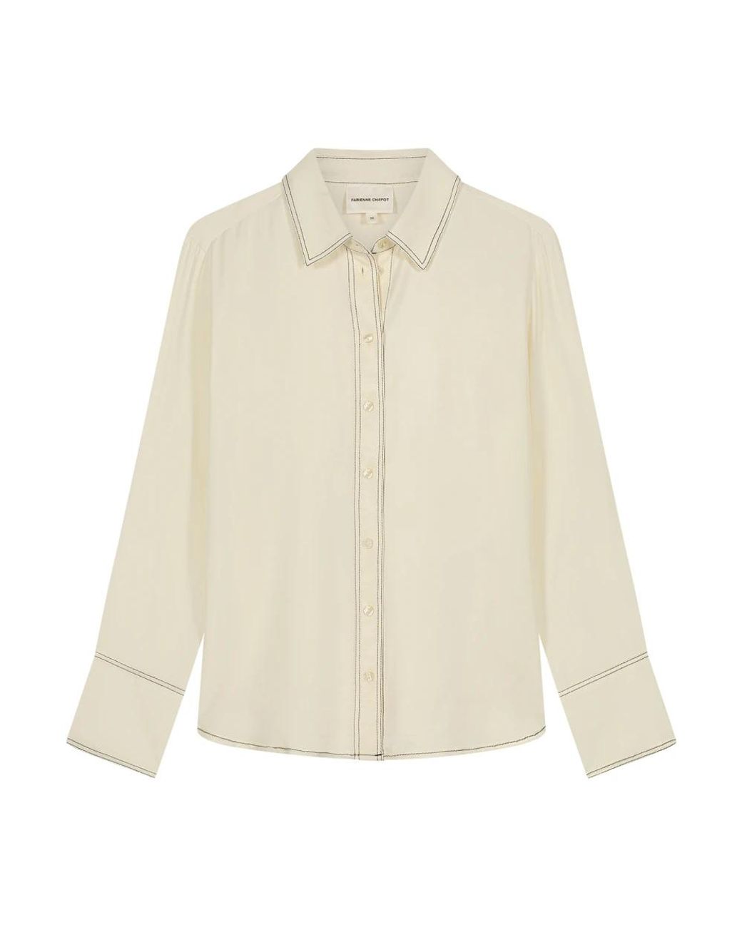 FABIENNE CHAPOT Overhemden ,Rayon Stella Blouse in het Natural