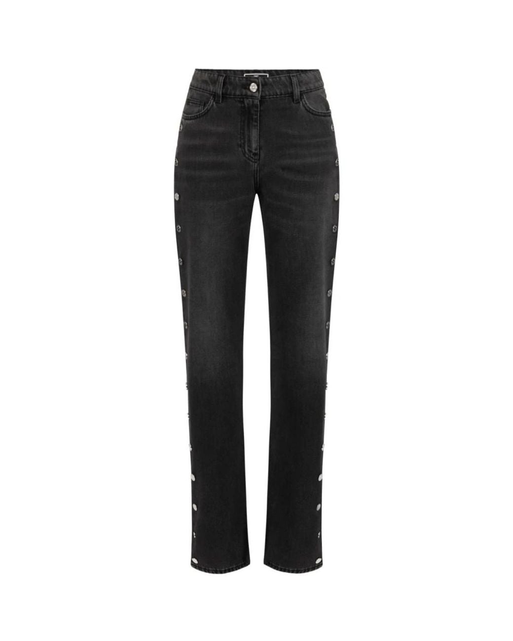 Elisabetta Franchi Black Boot-Cut Jeans
