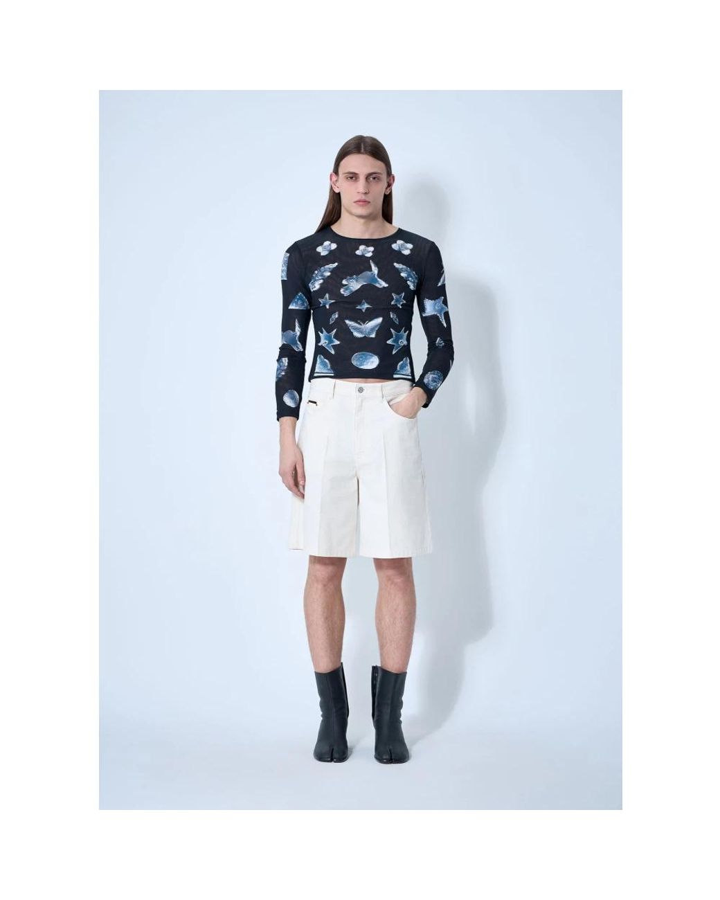 Marni Blue Casual Shorts for men