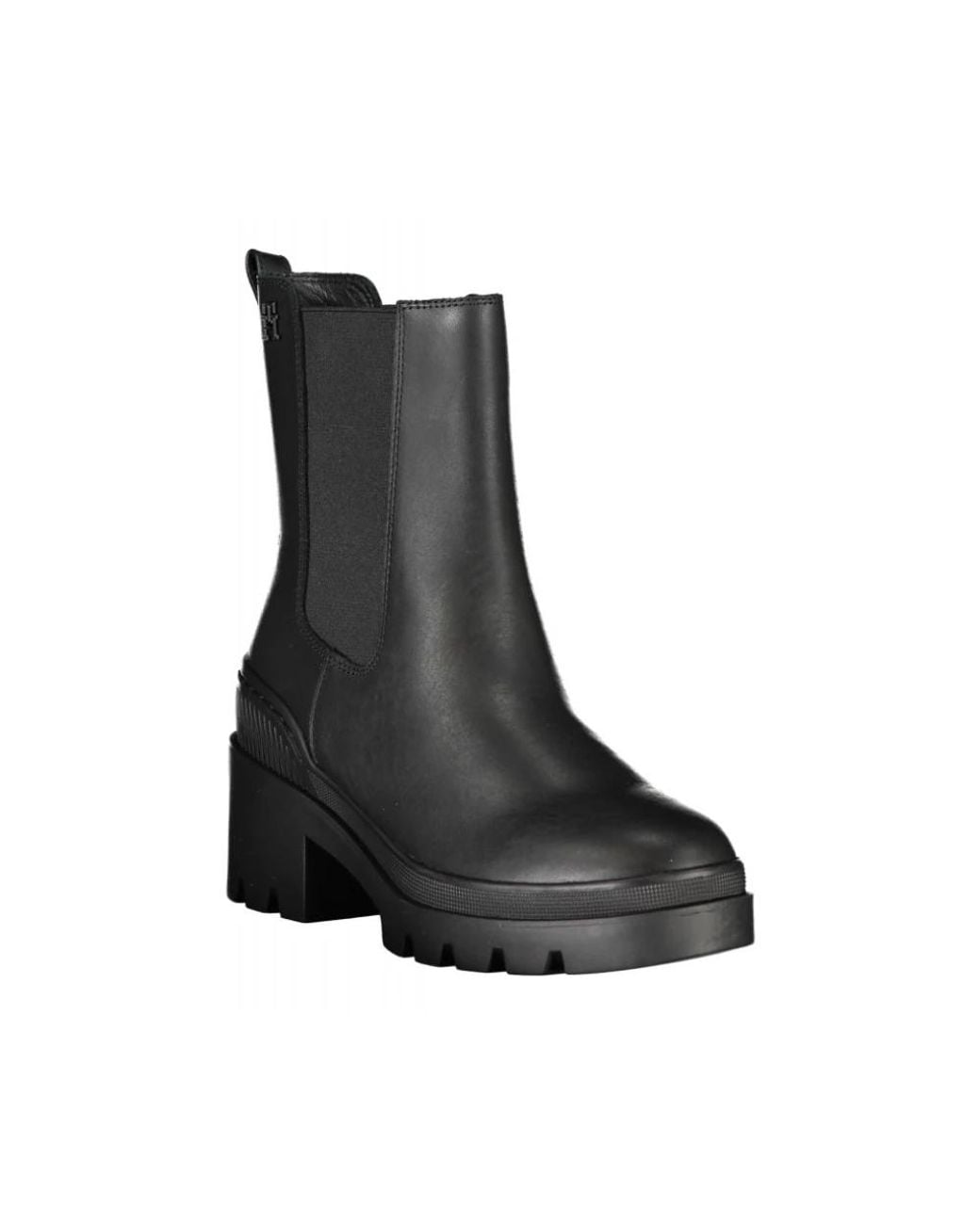 Tommy Hilfiger Black Heeled Boots