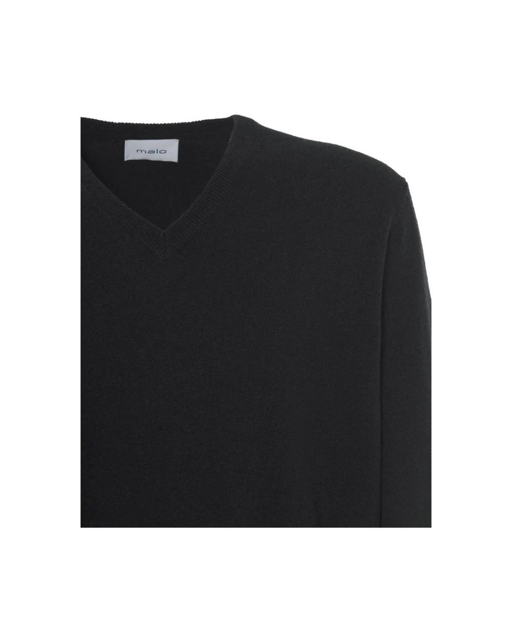 Malo Black Cashmere Knitwear for men