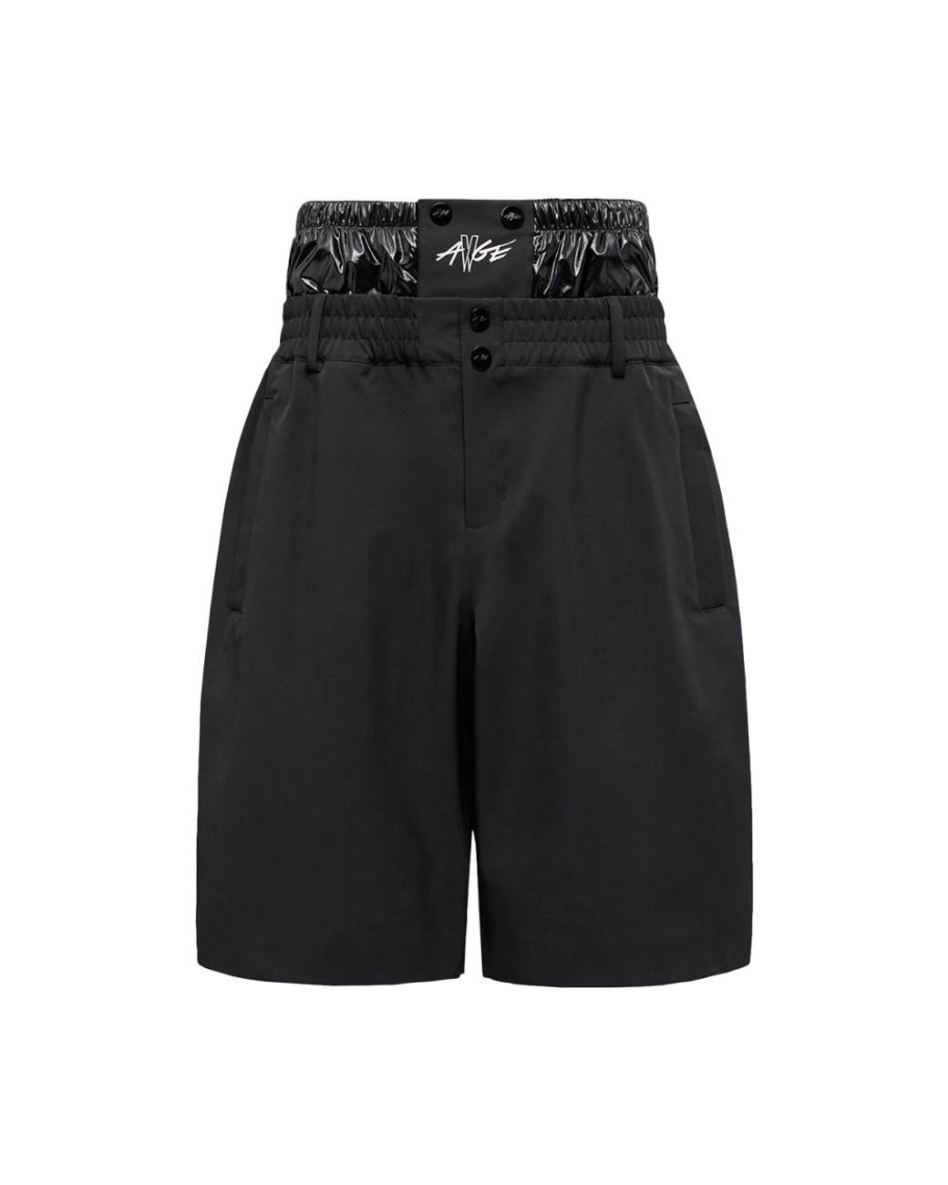 Moncler Black Bermudas for men